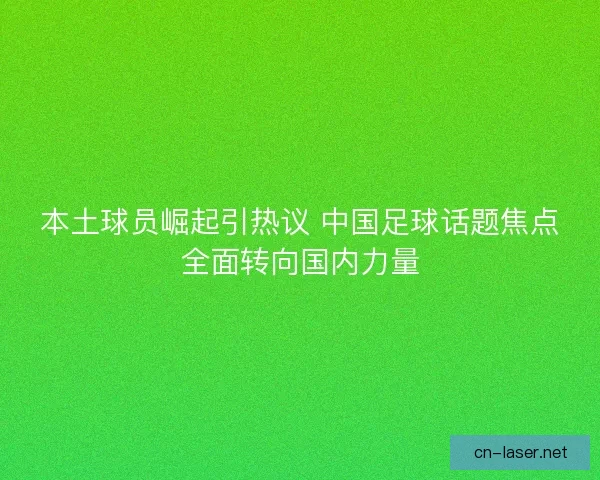 本土球员崛起引热议 中国足球话题焦点全面转向国内力量