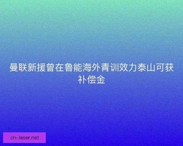曼联新援曾在鲁能海外青训效力泰山可获补偿金